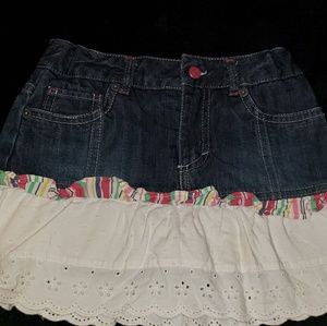 Girls Nautica Jean Skirt